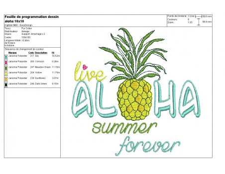 Instant download machine embroidery  watermelon hello summer