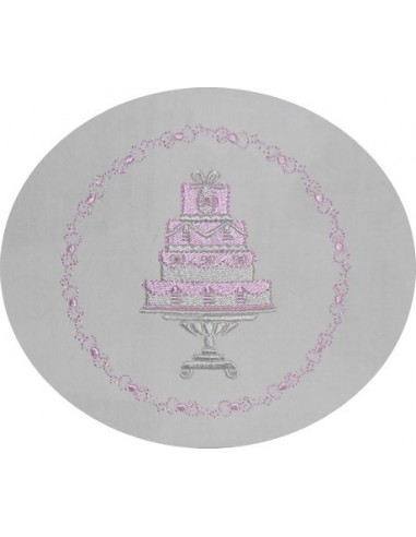 Motifs De Broderie Machine Wedding Cake