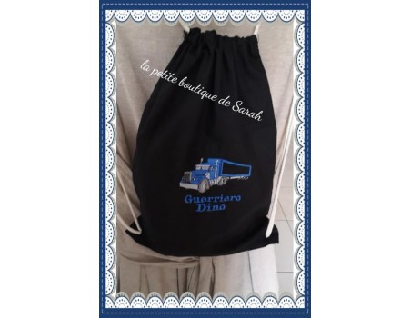 Instant download machine embroidery  truck 