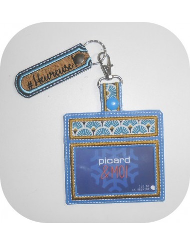 machine embroidery design  ith card holder