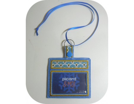 machine embroidery design  ith card holder