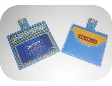 machine embroidery design  ith card holder