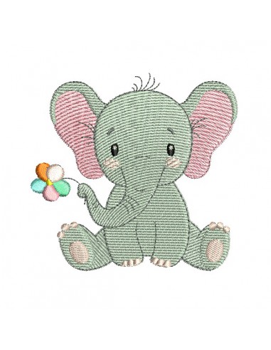 Couverts enfant personnalisés - Modèle de dessin Éléphant