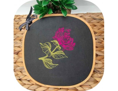 machine embroidery design  flower chrysanthemum