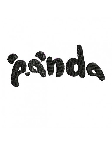 machine embroidery design panda