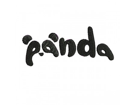 machine embroidery design panda