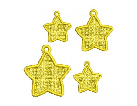 machine embroidery design star fsl