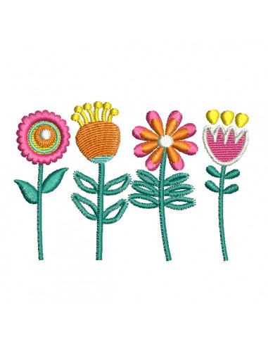 machine embroidery design  flowers