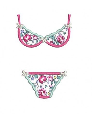 Instant download machine embroidery applique  underwear