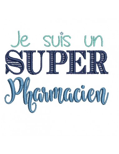 machine  embroidery design super pharmacist