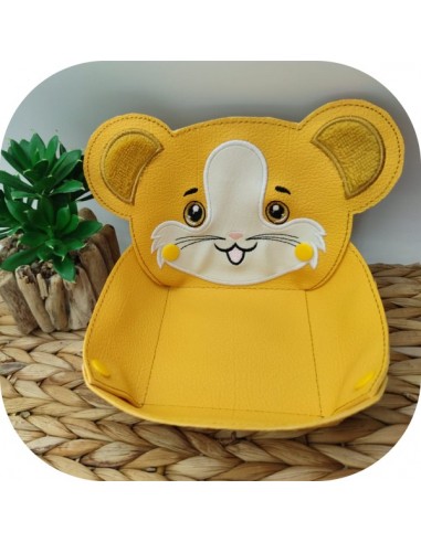 machine embroidery design ith hamster head box