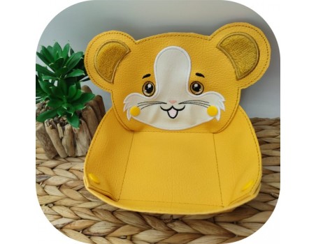 machine embroidery design ith hamster head box