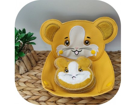 machine embroidery design ith hamster head box