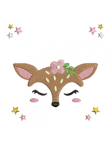 machine embroidery design head doe