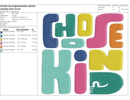 Motif de broderie machine choose kind