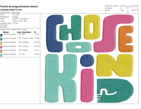 Motif de broderie machine choose kind