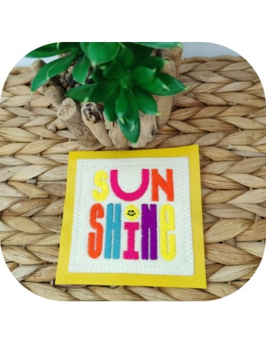 machine embroidery design sun shine