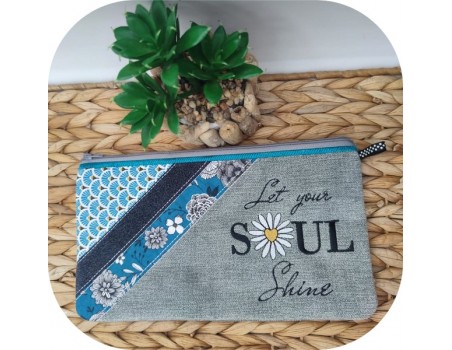 machine embroidery design  Let your soul shine