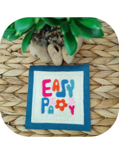 Motif de broderie machine Easy Peasy