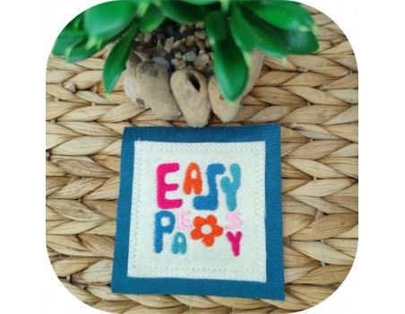 Motif de broderie machine Easy Peasy