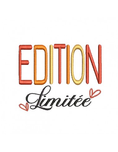 machine embroidery design  Edition limitée