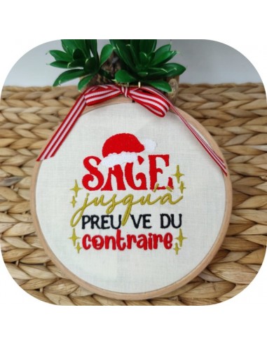 machine embroidery design  Christmas Sage text