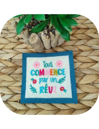 Motif de broderie machine rêve