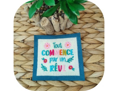 Motif de broderie machine rêve