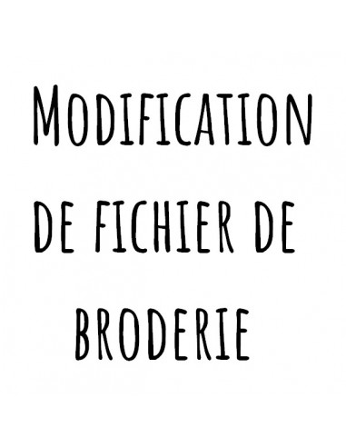 Motif de broderie  machine modification de fichier de broderie