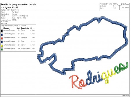 machine embroidery design applique Rodrigues Island