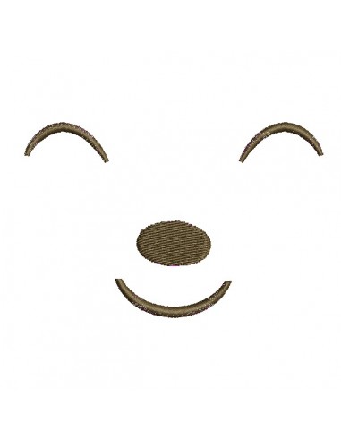 Instant download machine embroidery design free  bunny face