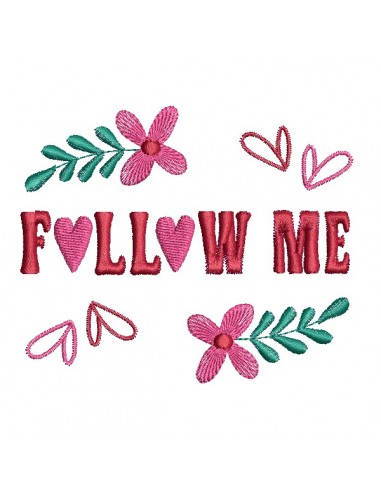 machine embroidery design  followers