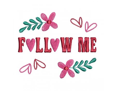 machine embroidery design  followers