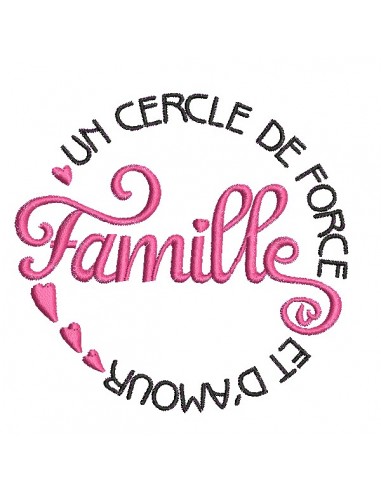 machine embroidery design  french text family