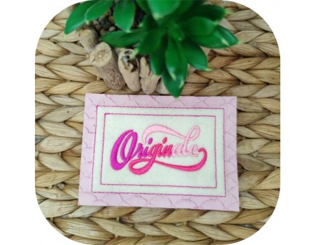 machine embroidery design originale