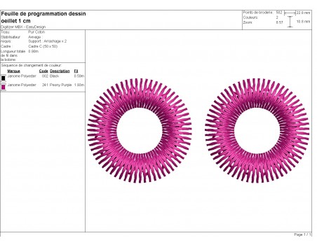 machine embroidery  design eyelets