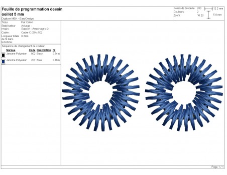 machine embroidery  design eyelets