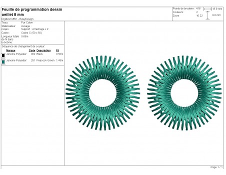 machine embroidery  design eyelets