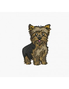 Yorkshire Terrier sketch Machine Embroidery Design - 6 Sizes