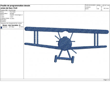 Instant download machine embroidery design airplane