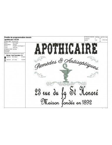 Rose Apothecary Embroidery Logo Hoop retailer