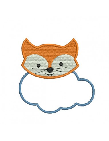 Download embroidery design Fox cloud ITH